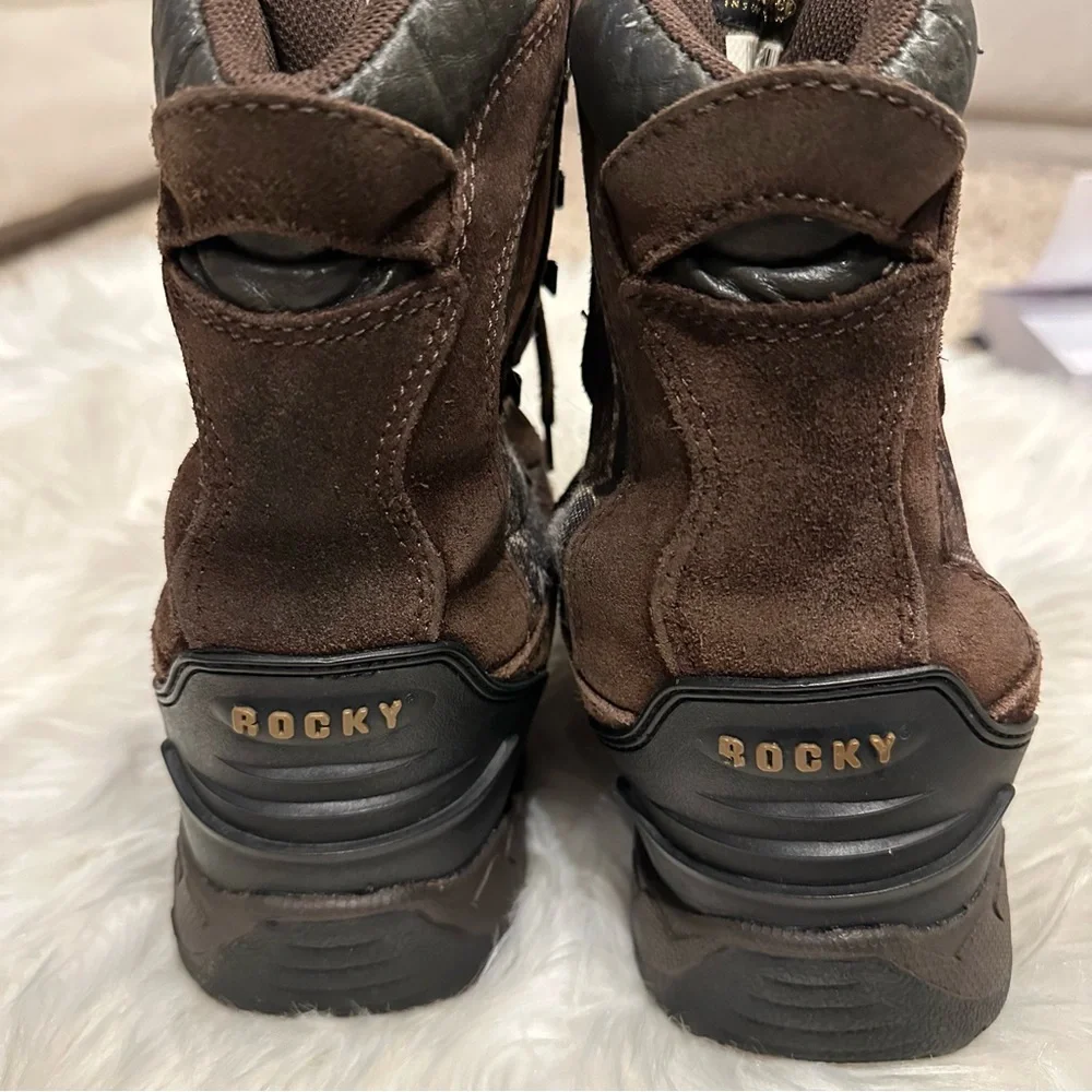 Youth Rocky Blizzard Stalker Brown Camo Boots